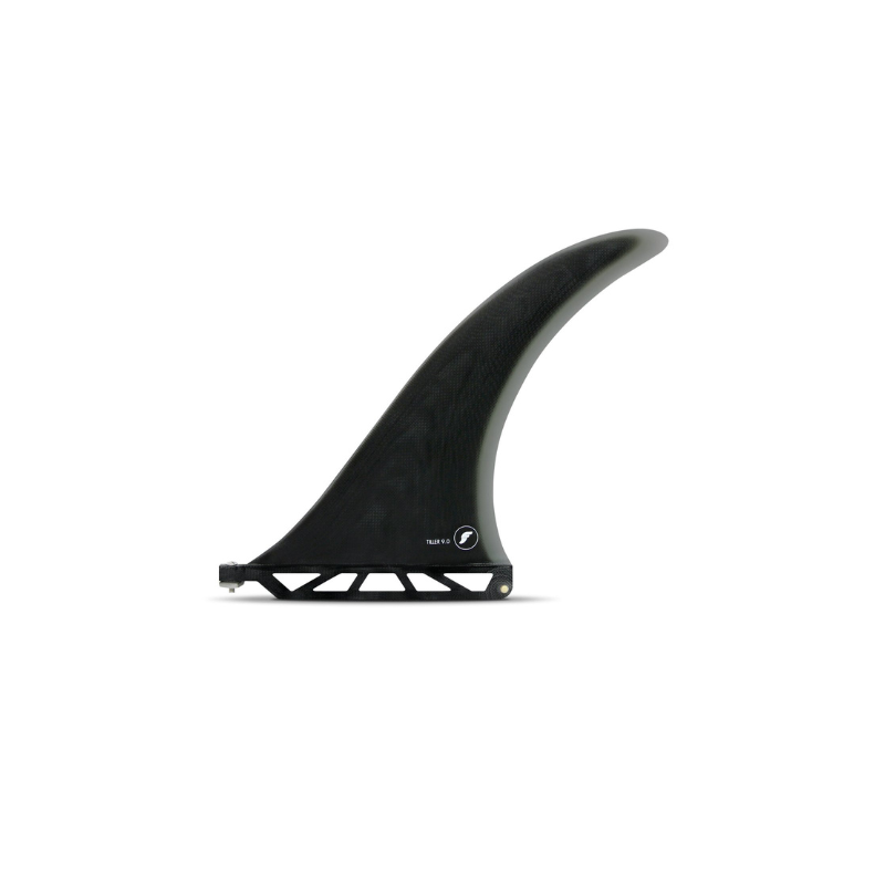Futures Fins Single Tiller 10.0 Fiberglass solid black smoke