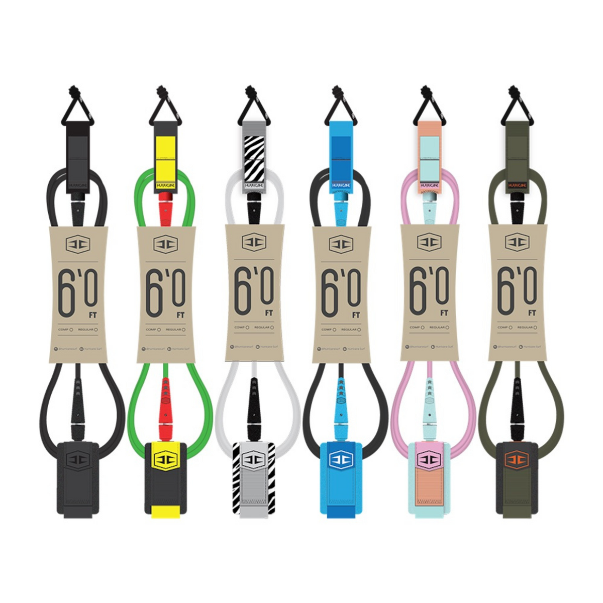 Hurricane Regular Series Surfboard Leash | Shop now - Rusty